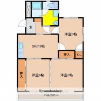 石川コーポ1の間取り