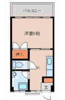 甲斐コーポ503の間取り