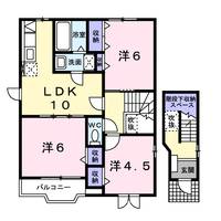 クレストール見次Aの間取り