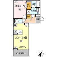 D-ROOM大小路プレミアム Ⅱの間取り