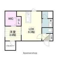 鹿児島県鹿児島市清水町の賃貸マンション102の間取り