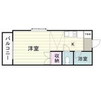 ドミール郡元0301の間取り