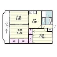 サンライズ小松原0206の間取り