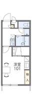 レオパレスヤマタニ202の間取り