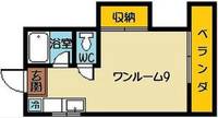 パーソネージュ鴨池206の間取り