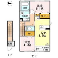 HAPPY FOREST B棟の間取り