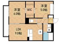 ISTーGARDEN A棟の間取り