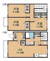 パークアベニュー西原 A棟104の間取り