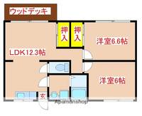 鹿児島県霧島市国分福島1丁目の賃貸アパートの間取り