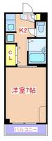 鹿児島県霧島市国分向花町の賃貸マンションの間取り