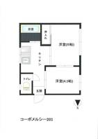 コーポメルシーの間取り