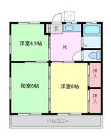 ハイツ博寿の間取り