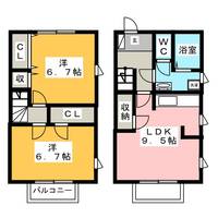 岐阜県岐阜市水海道2(一戸建)の賃貸物件の間取り