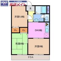 川方マンションIの間取り