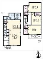 物件の間取り画像