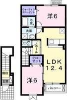 兵庫県神戸市西区二ツ屋1(アパート)の賃貸物件の間取り