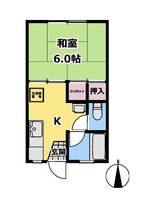 つないコーポIIの間取り