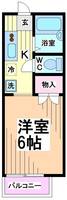 神奈川県川崎市多摩区生田6(アパート)の賃貸物件の間取り