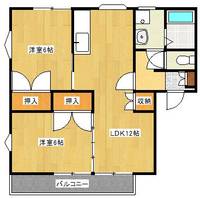 福岡県久留米市上津1(アパート)の賃貸物件の間取り