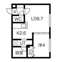 北海道札幌市豊平区豊平四条3(マンション)の賃貸物件の間取り