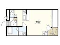 レオパレスひいらぎVの間取り