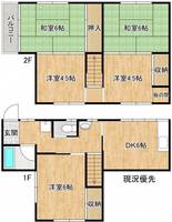 島根県松江市西津田1(一戸建)の賃貸物件の間取り