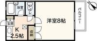 広島県広島市佐伯区千同2(アパート)の賃貸物件の間取り