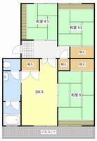 浜松駅南団地5号棟の間取り