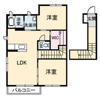 山口県防府市多々良2(アパート)の賃貸物件の間取り