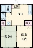 フローラパレスAの間取り