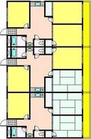 大阪府東大阪市新庄1の賃貸マンションの間取り