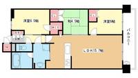 大阪府吹田市藤白台3(マンション)の賃貸物件の間取り