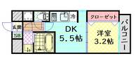 レジュールアッシュウエストレジスの間取り