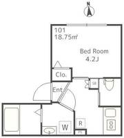 東京都中野区南台5(マンション)の賃貸物件の間取り