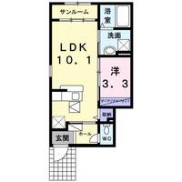 兵庫県伊丹市荒牧2(アパート)の賃貸物件の間取り