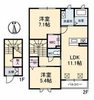 シャーメゾンMの間取り