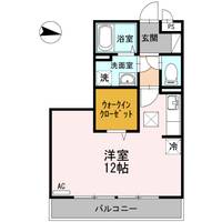 広島県福山市野上町1(アパート)の賃貸物件の間取り