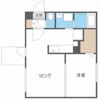 北海道札幌市中央区南四条西18(マンション)の賃貸物件の間取り