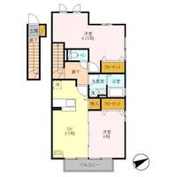 埼玉県越谷市赤山町3(アパート)の賃貸物件の間取り