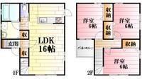 広島県広島市安佐南区川内2(一戸建)の賃貸物件の間取り