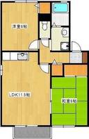 クロノス27飛田A・Bの間取り