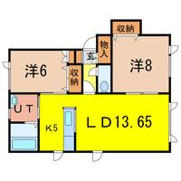 絆ハイツAの間取り