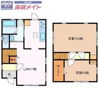 三重県津市上浜町1(一戸建)の賃貸物件の間取り