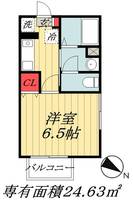 千葉県市川市相之川3(アパート)の賃貸物件の間取り