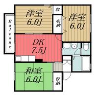 千葉県千葉市緑区おゆみ野中央6(アパート)の賃貸物件の間取り
