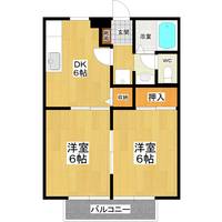 茨城県つくば市倉掛(アパート)の賃貸物件の間取り