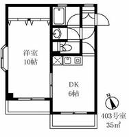 東京都大田区中央3(マンション)の賃貸物件の間取り