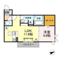 愛知県豊川市松久町2(アパート)の賃貸物件の間取り