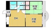 大阪府大阪市城東区永田3(マンション)の賃貸物件の間取り