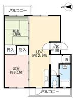 UR平城第一の間取り